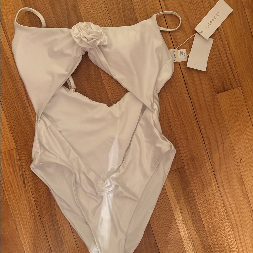 L*Space White Sierra One-Piece Swimsuit
